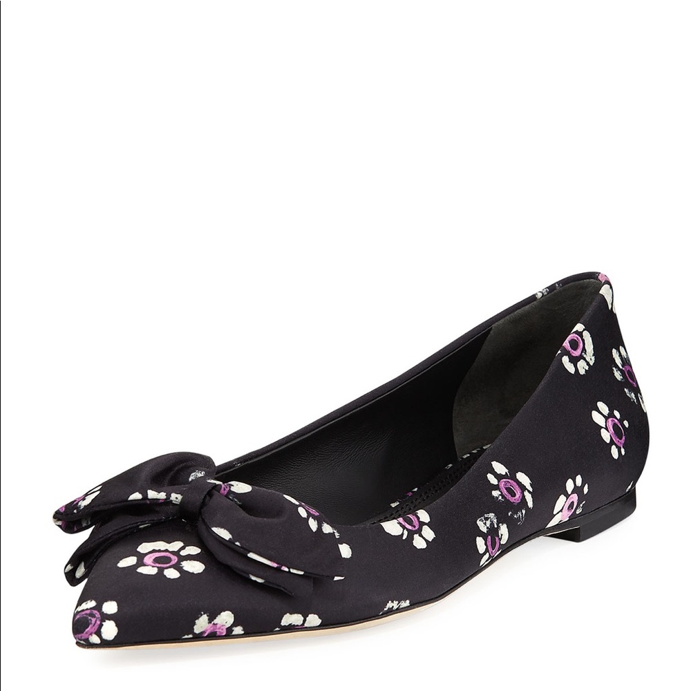 Tory Burch Rosalind Satin Floral Ballet Flat